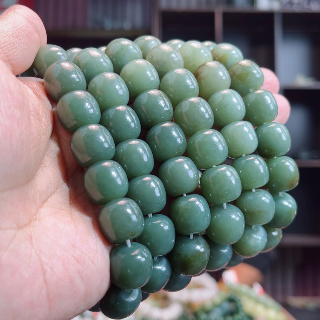 和田玉手链未镶嵌手串新疆且末料多样性拍一发一14