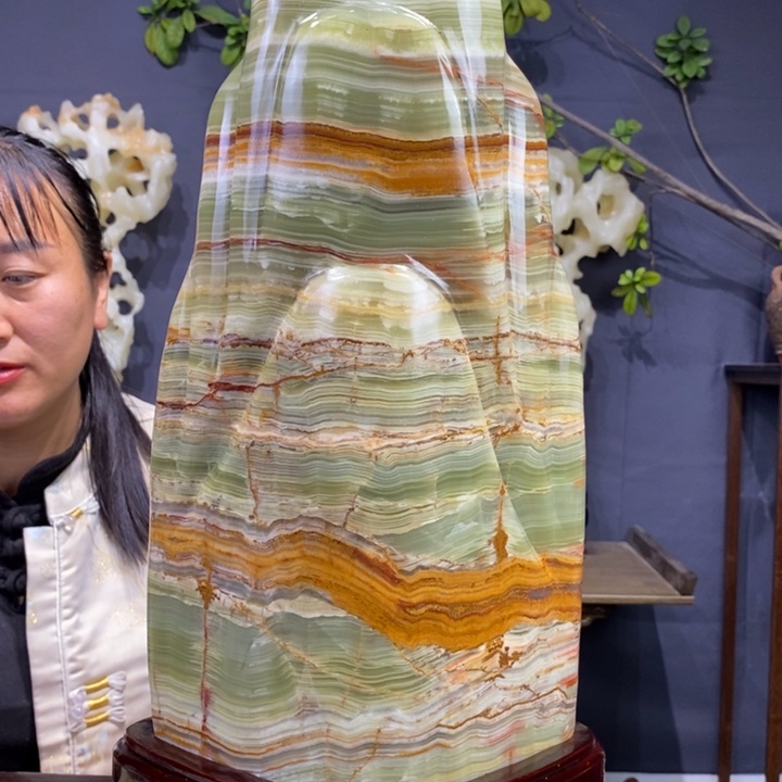 石材精品古青石摆件