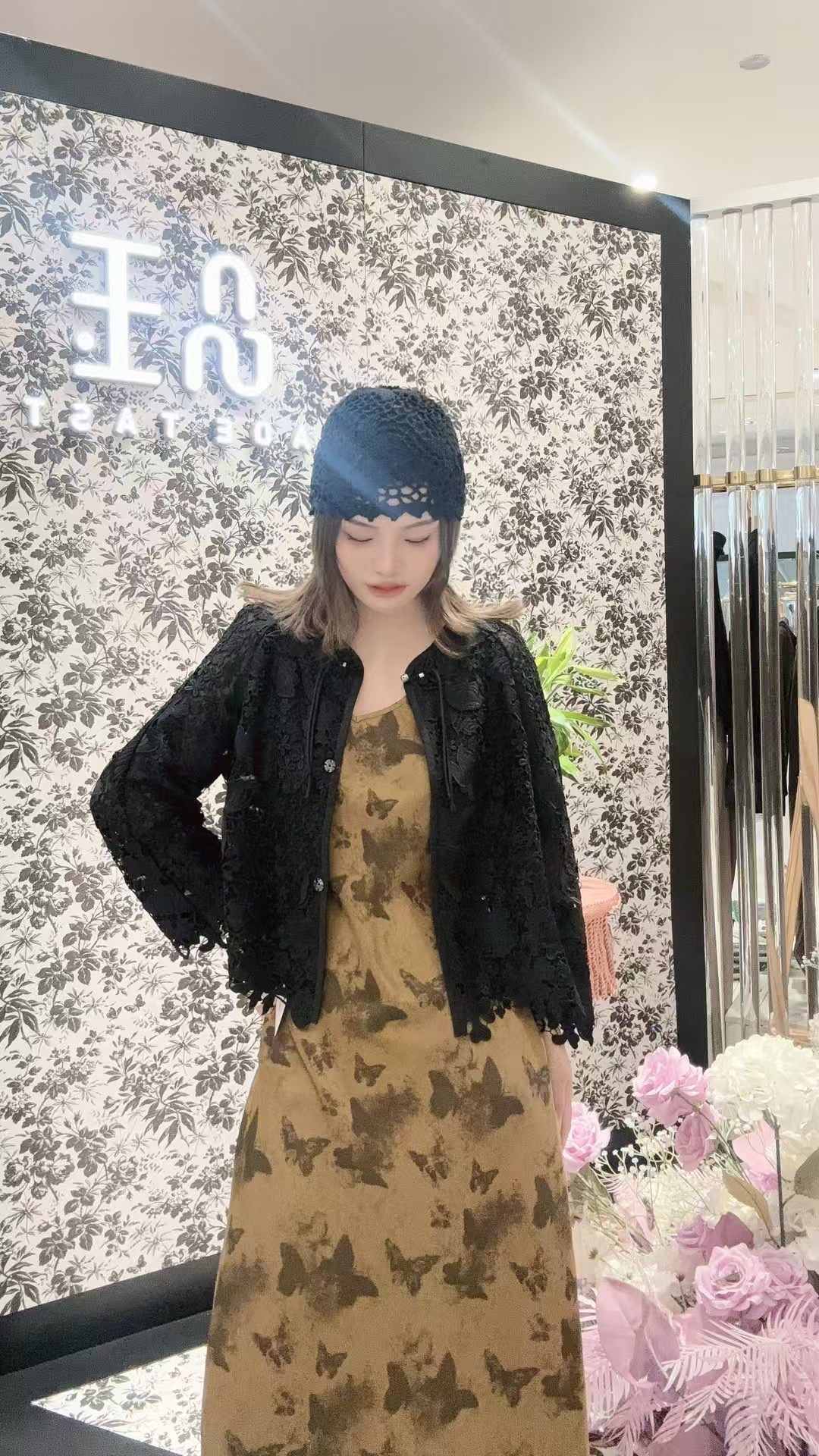蝶恋序黑色外套蕾丝