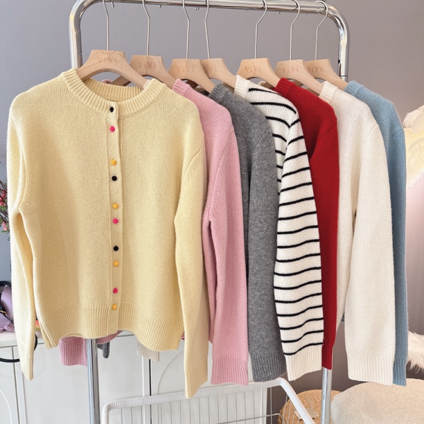 【伟伟专属】7色彩扣韩系毛衣