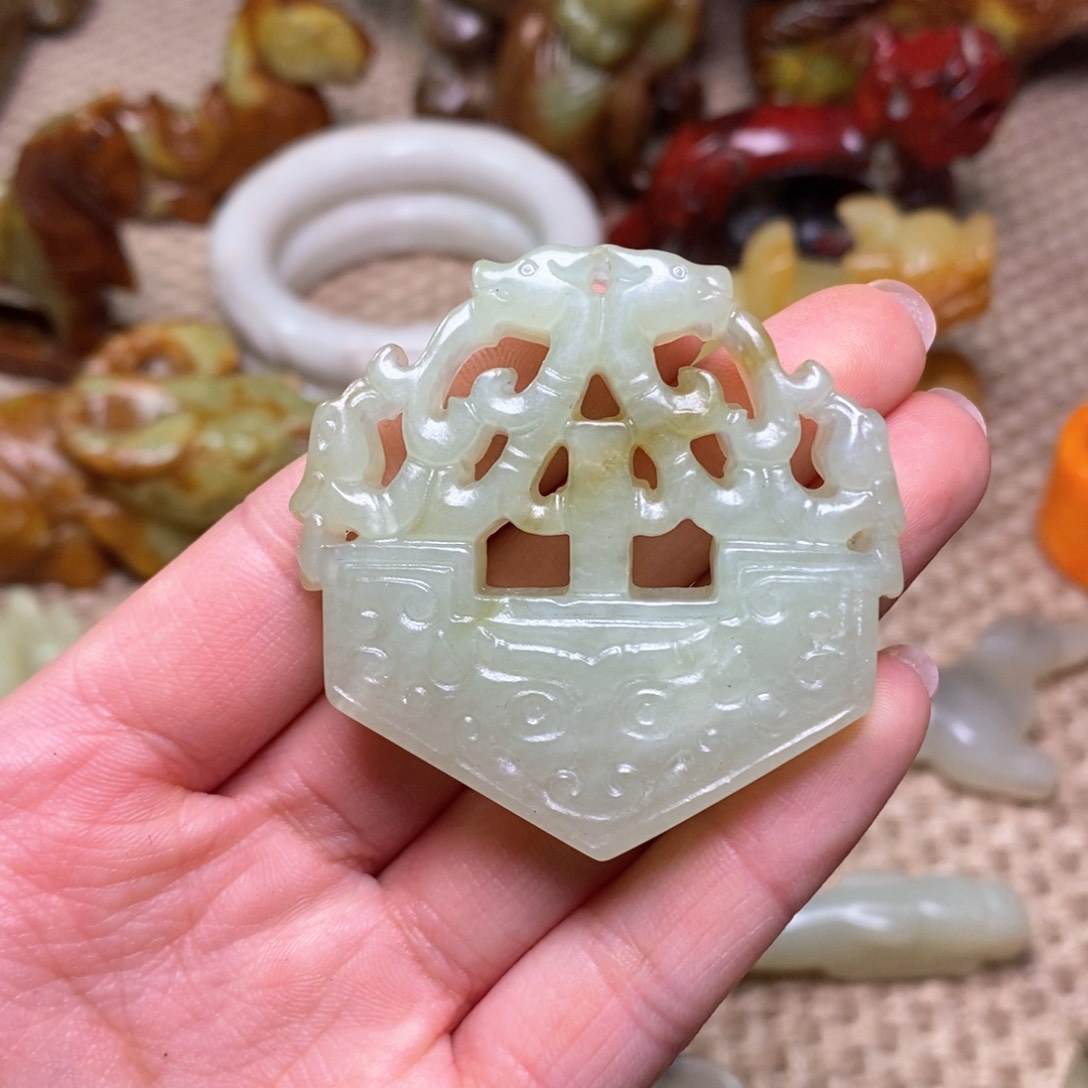 白玉菩提吊坠白玉菩提白玉菩提摆件