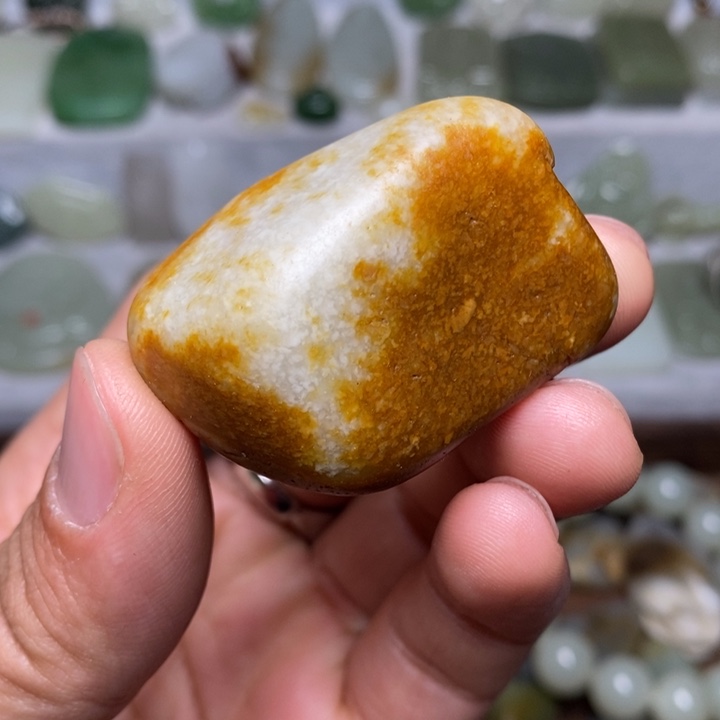 和田玉红皮籽玉55克未镶嵌