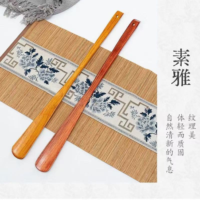 实木鞋拔子长柄家用孕妇穿鞋神器加长把鞋扒鞋溜老人不弯腰提鞋器