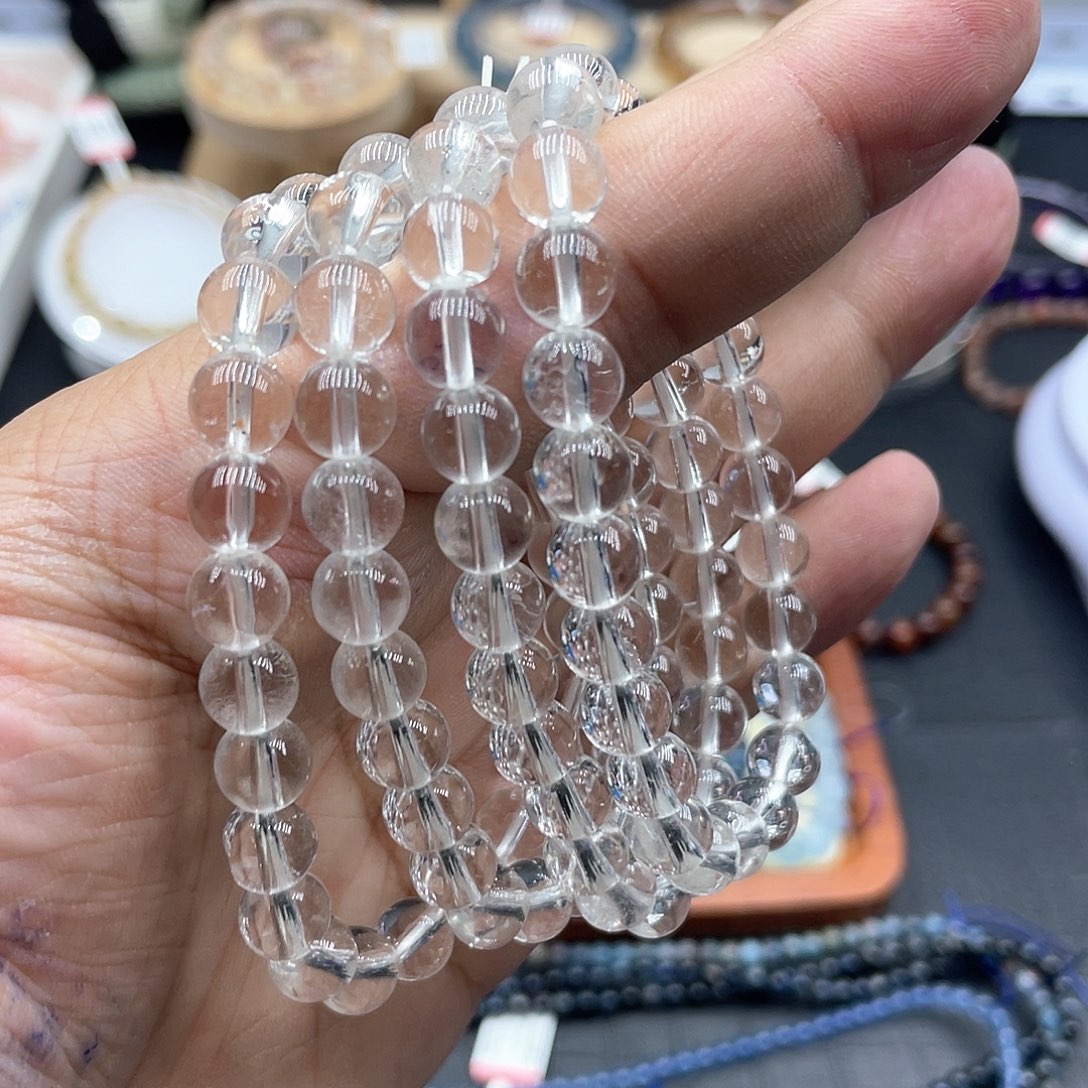 水晶手链未镶嵌白水晶