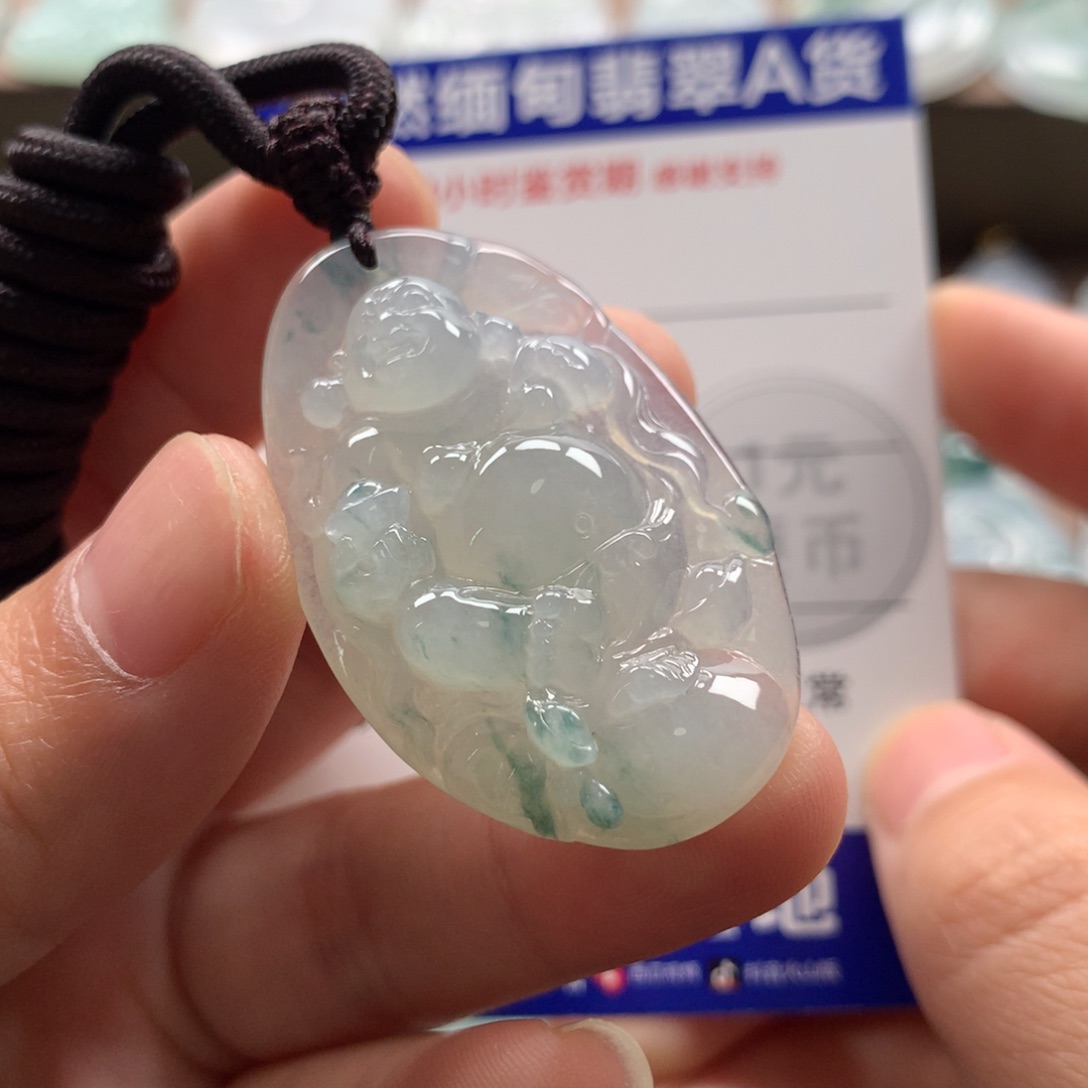 颈饰未镶嵌翡翠天然翡翠