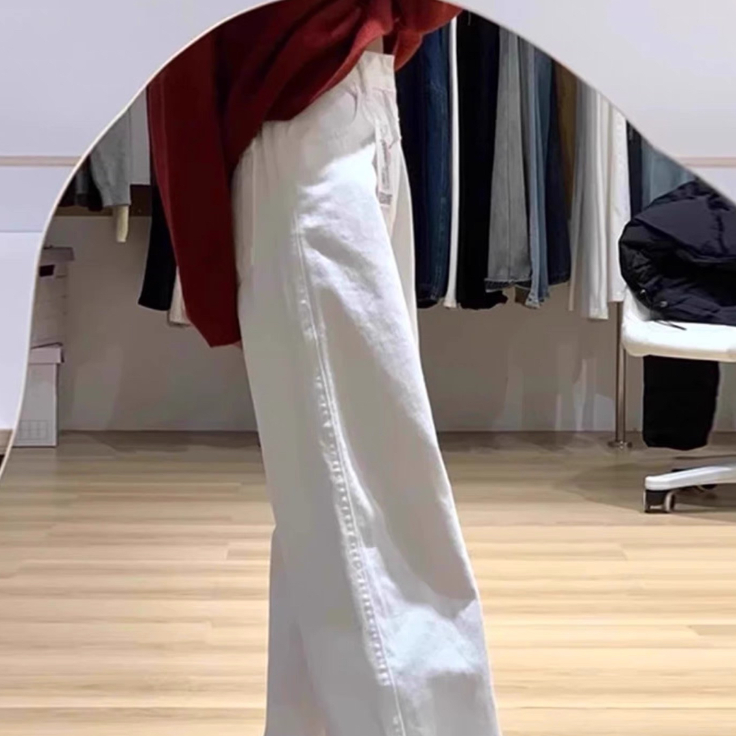 401-600白色窄版阔腿裤  默认微瑕  尾货直播