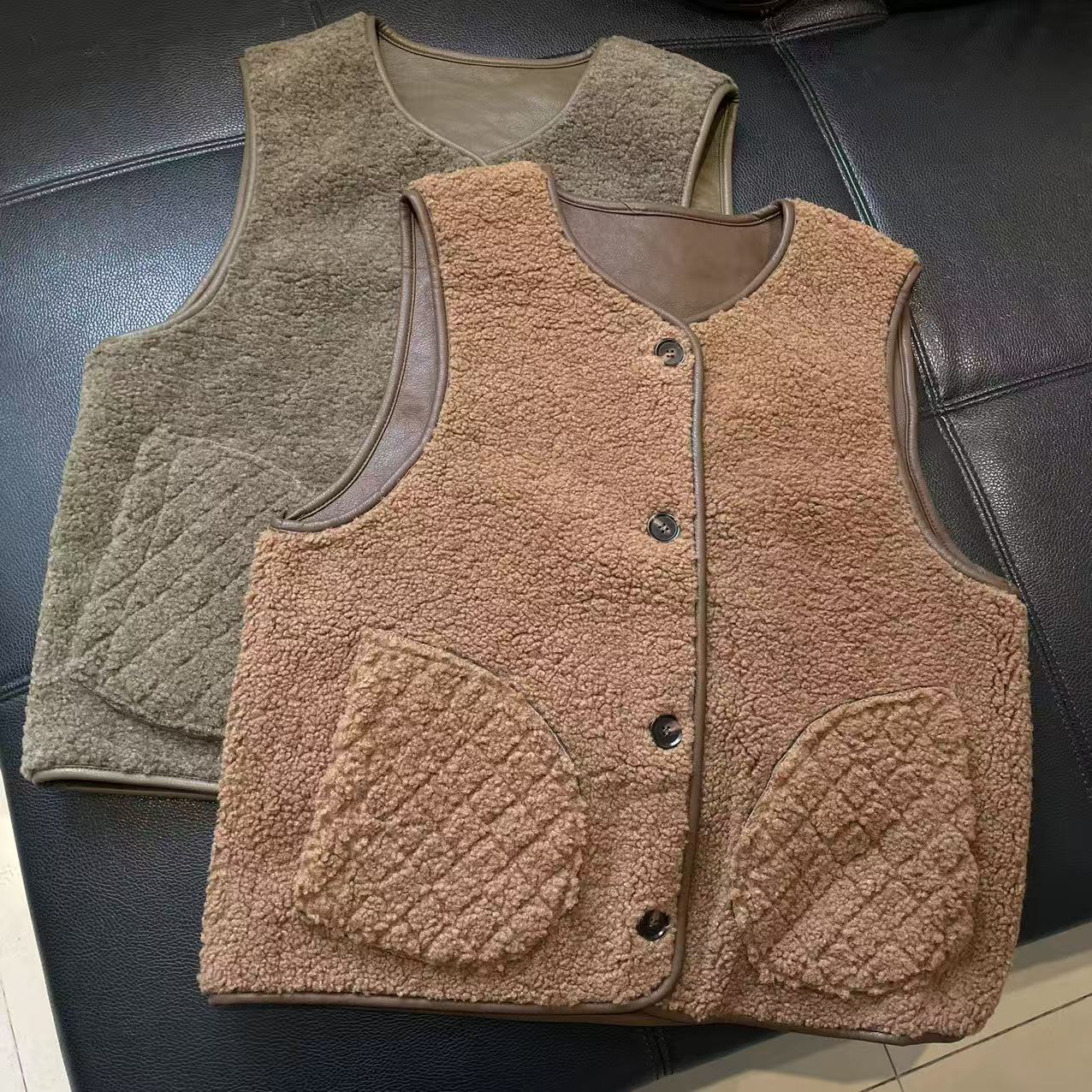 CS615冬装新款加绒保暖马甲女士