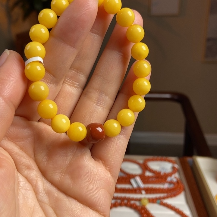 琥珀手链未镶嵌蜜蜡手串9