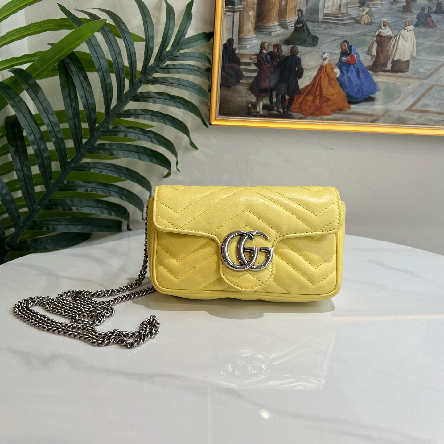 95新 GUCCI/古驰 多宝二奢/15617/mini马蒙