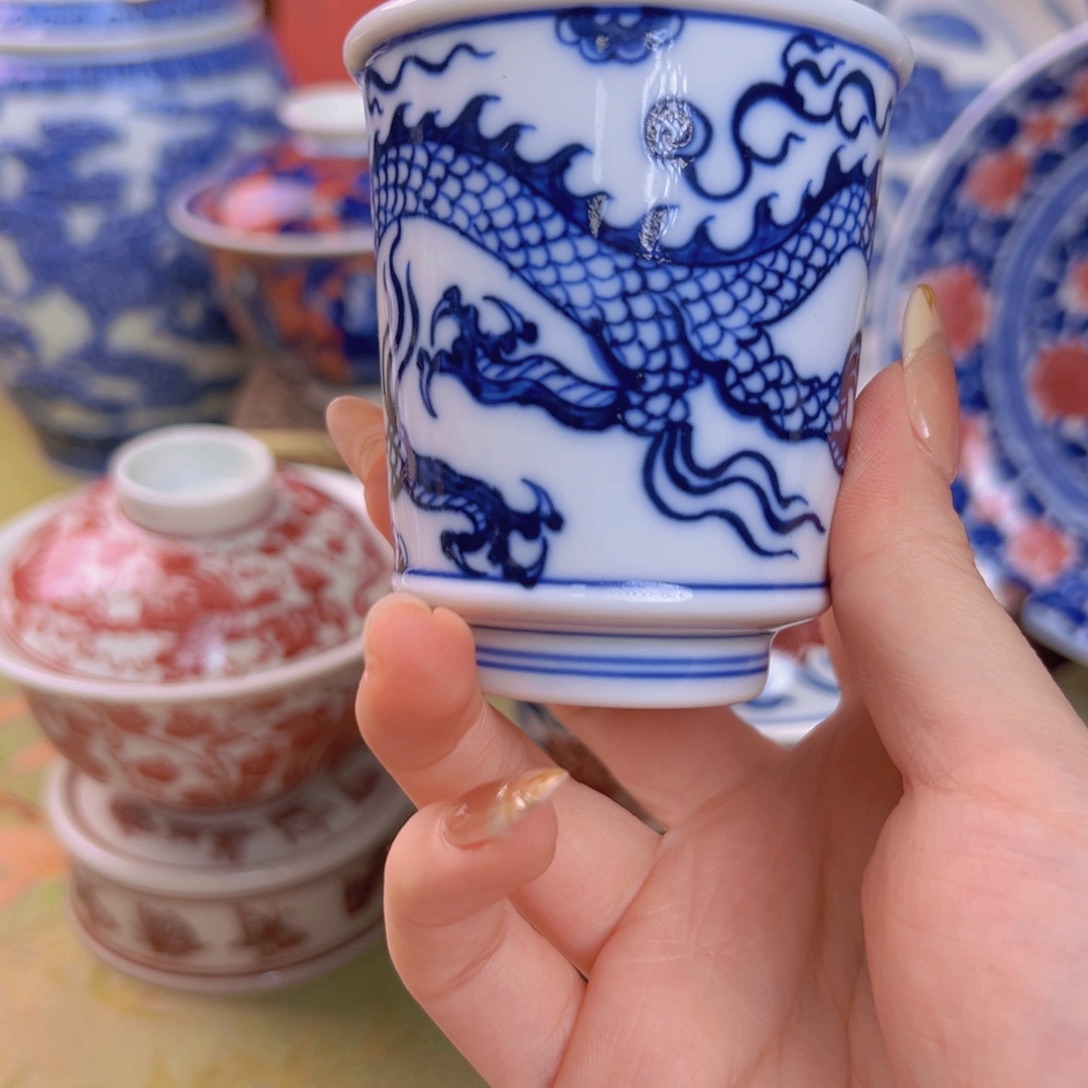 瓷片景德镇柴窑主人杯