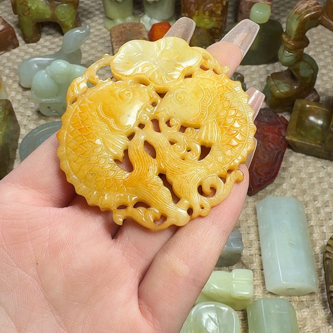 白玉菩提吊坠挂件