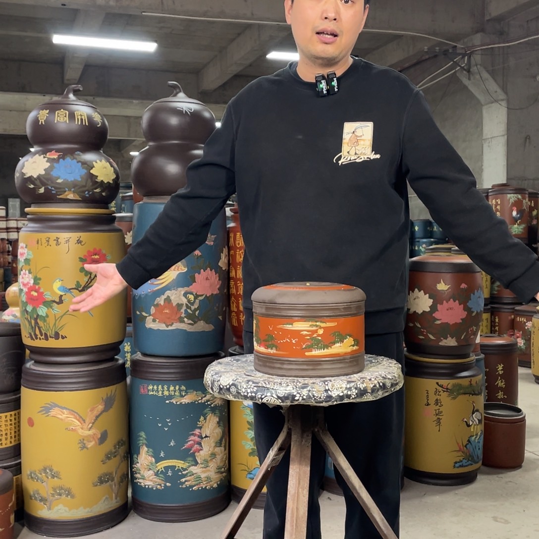 宜兴原矿紫砂茶叶罐