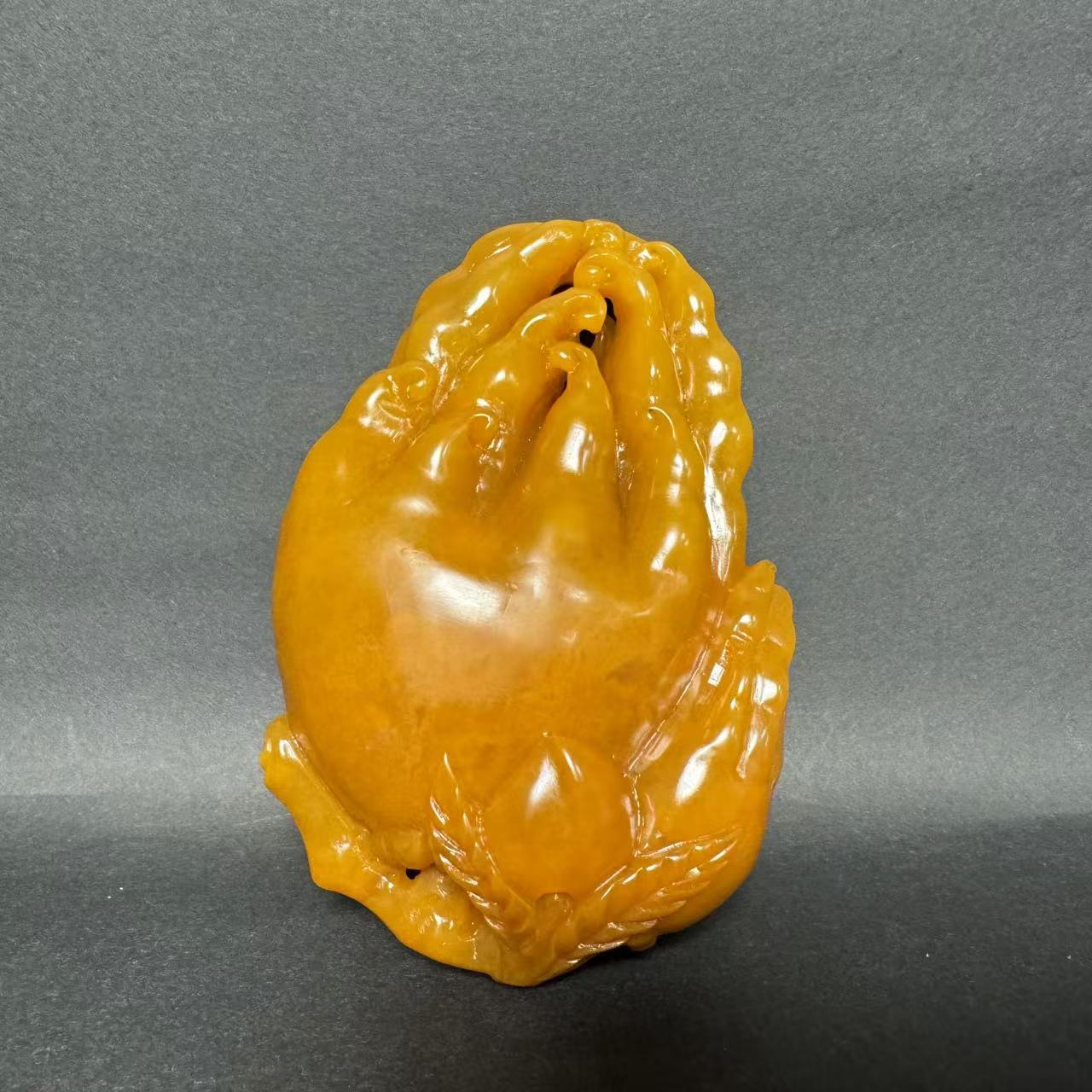 0122晚010寿山石佛手摆件