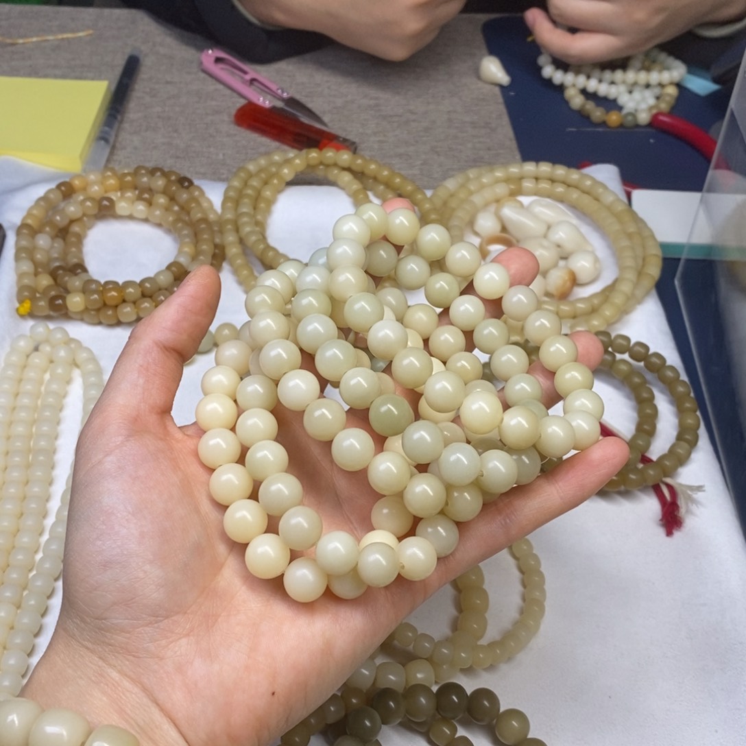 吊坠菩提根/象牙果卡12干磨圆珠福利串一条