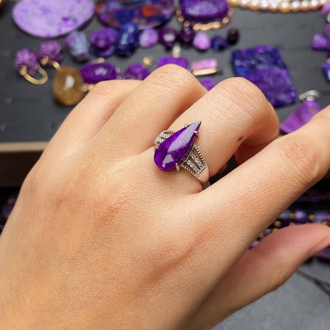 苏纪石（舒俱来）戒指银S925镶嵌