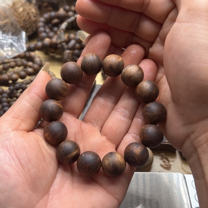 沉香手串王白棋楠沉香手串这22克