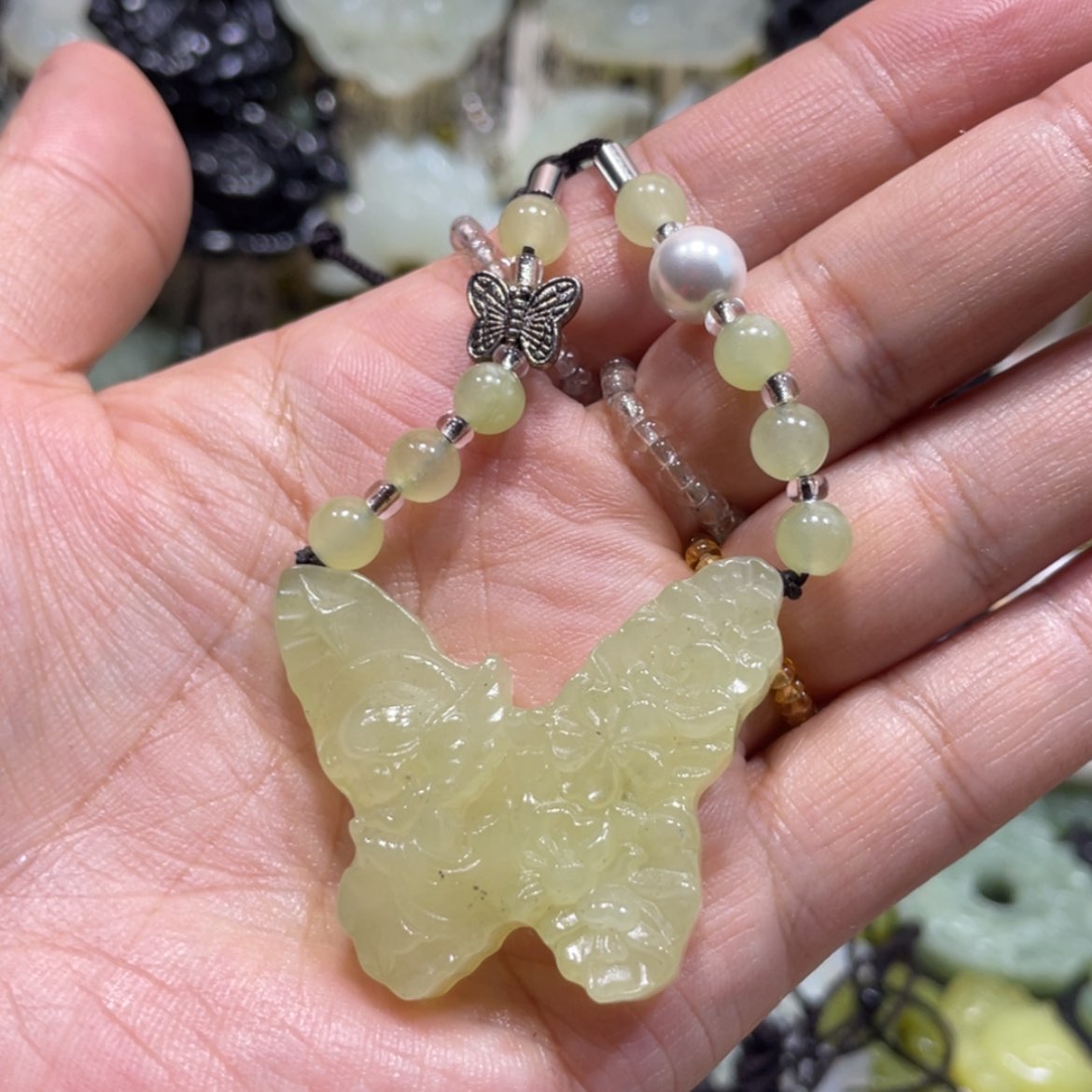 【闪购商品】岫玉颈饰未镶嵌32吊坠