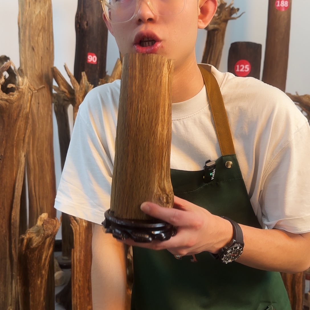 沉香摆件天然沉香原木摆件➕底座