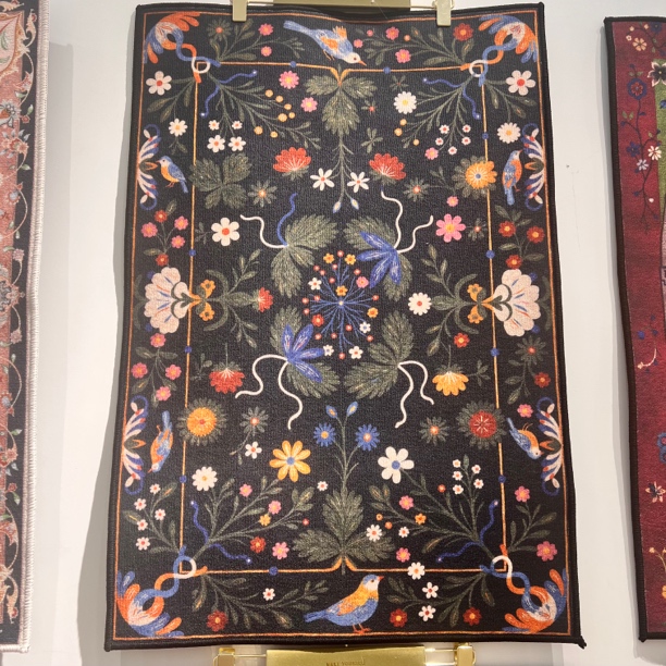 赤橙冰蓝｜复古美式法式地毯1-4