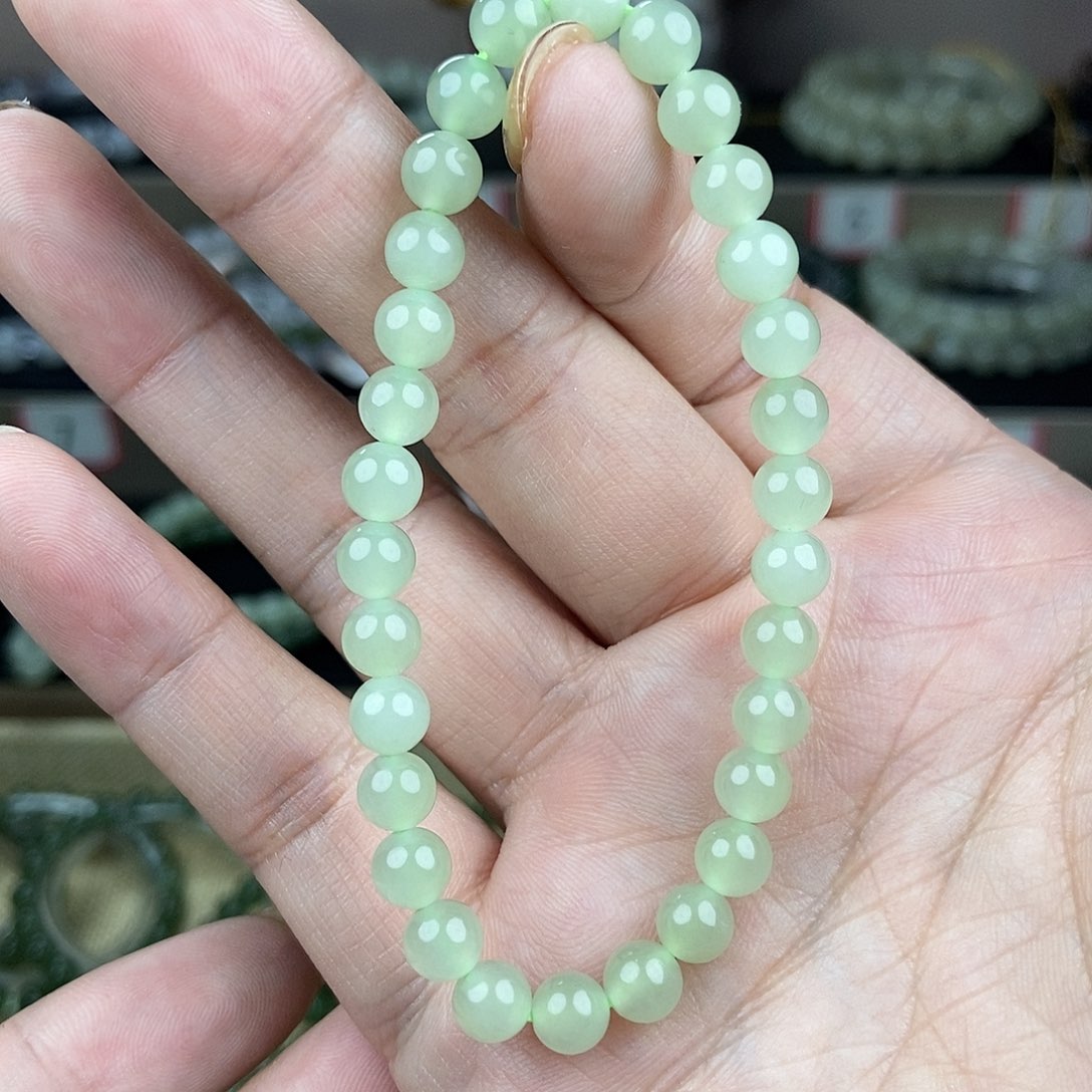 和田玉手串未镶嵌