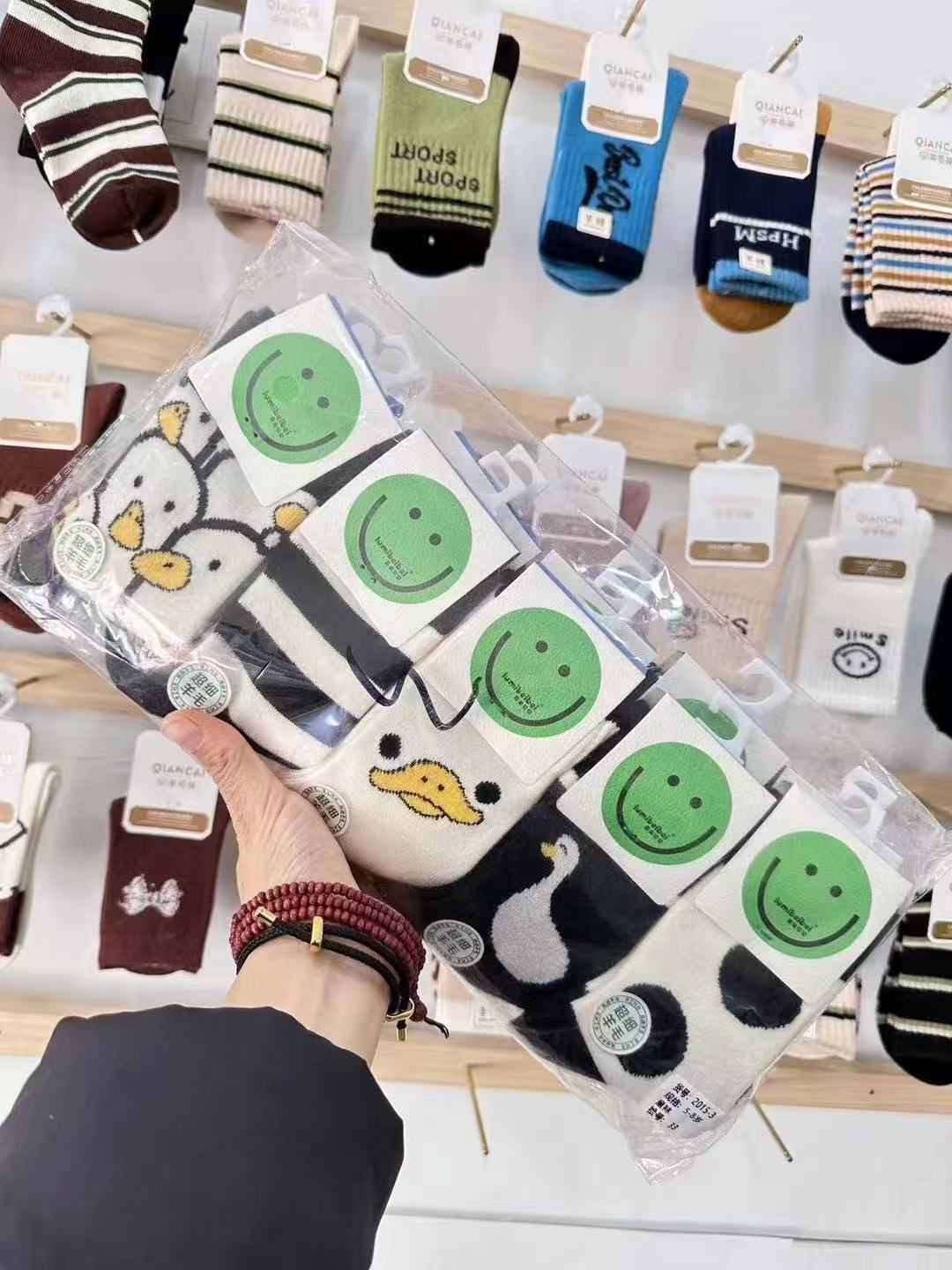 0140/2105 儿童加厚羊毛袜10双装花型颜色随机发