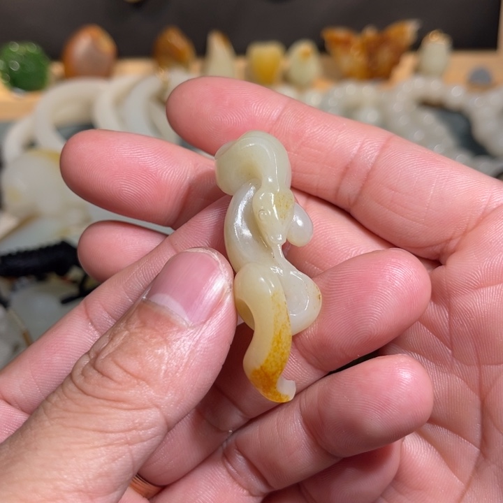 和田玉手串未镶嵌