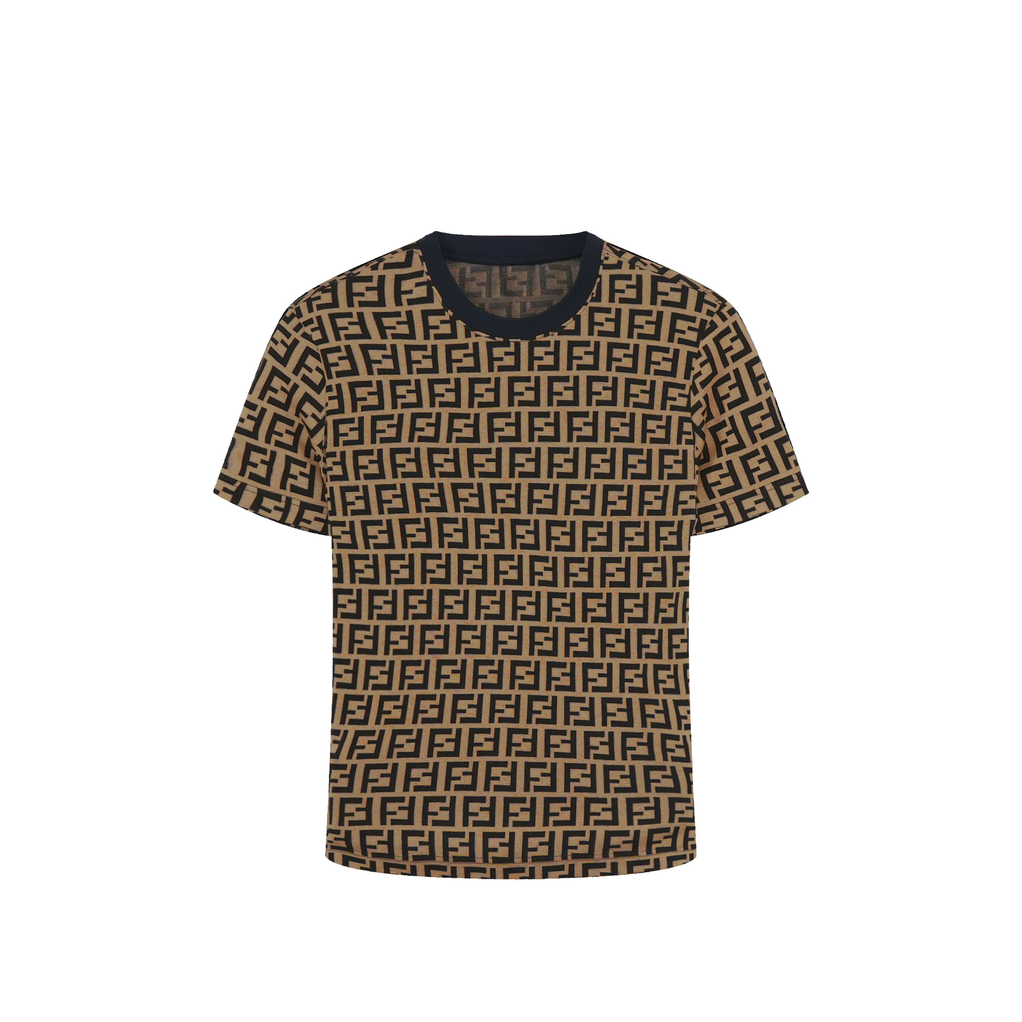 朗尼芬迪夏季新款时尚休闲满印数码印花短袖T恤7316170330