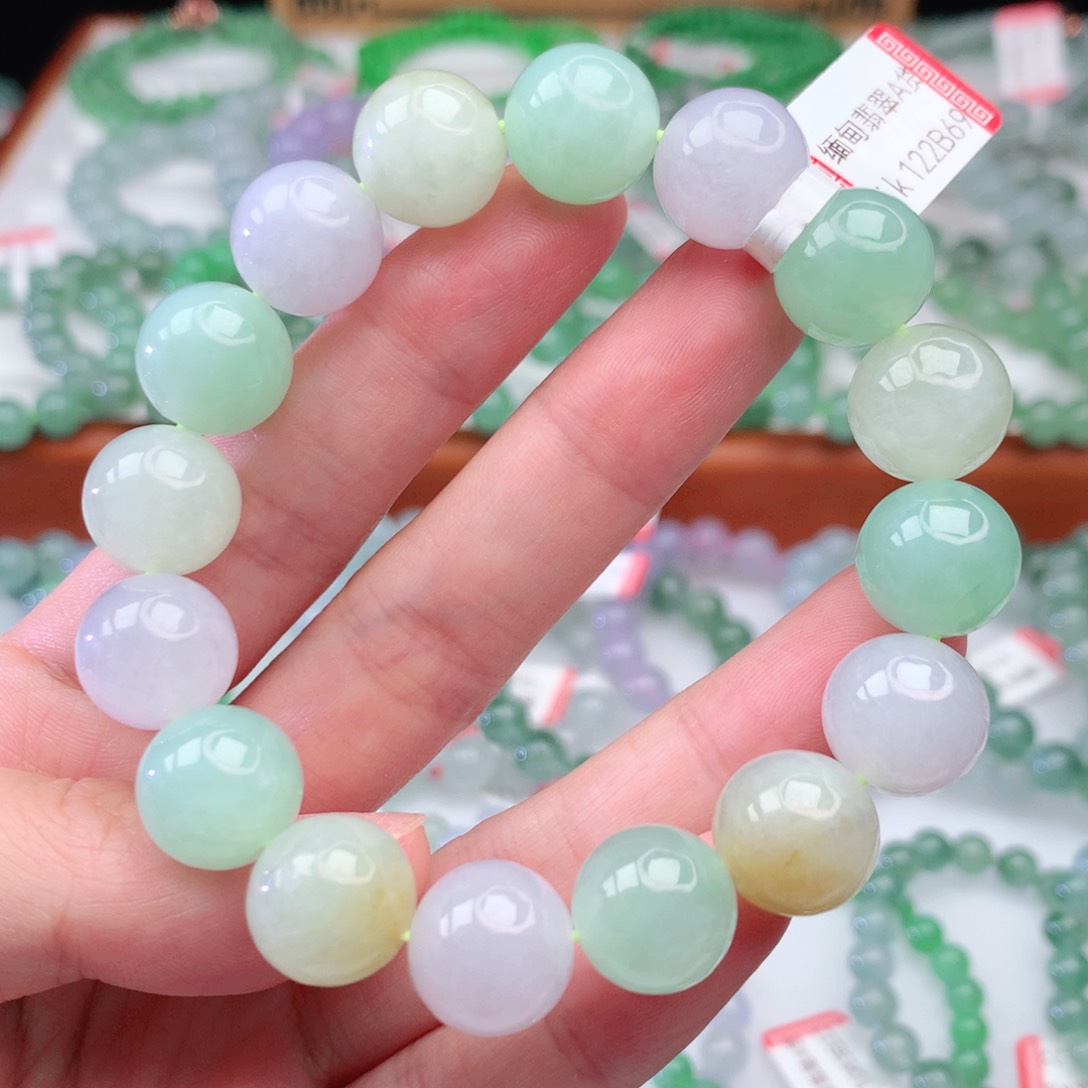 翡翠手链未镶嵌翡翠12.7mm