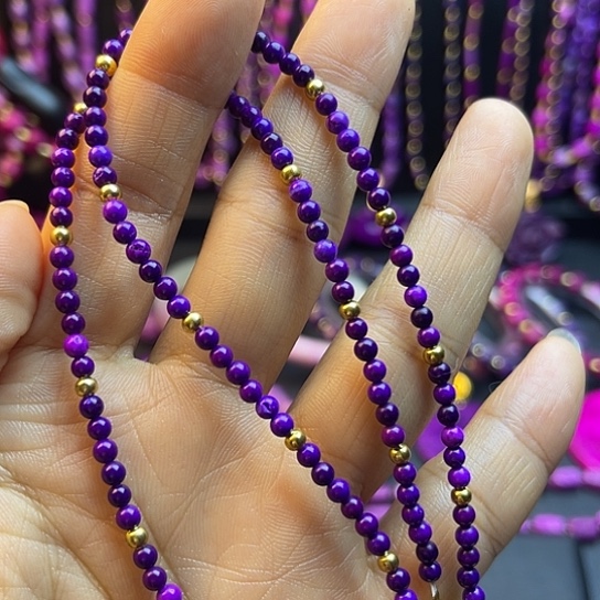 非金属卡3圆珠项链