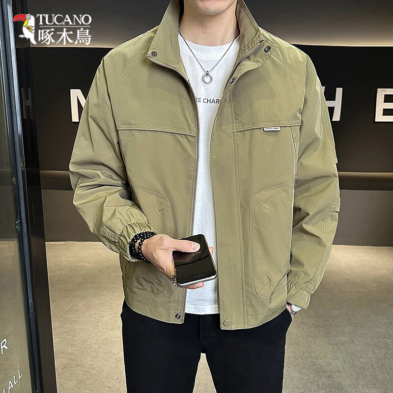 TUCANO/啄木鳥时尚潮流立领夹克男春秋宽松百搭休闲外套上衣1839