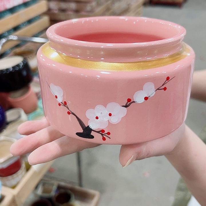 有孔.凑满10元发货多肉陶瓷花盆！