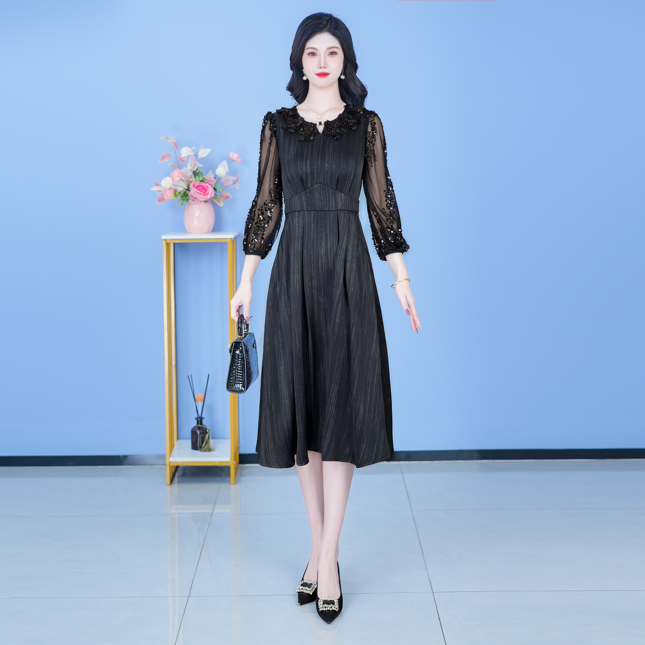 【SJYH298】春季新款套装裤两件套时尚优雅减龄洋气套装