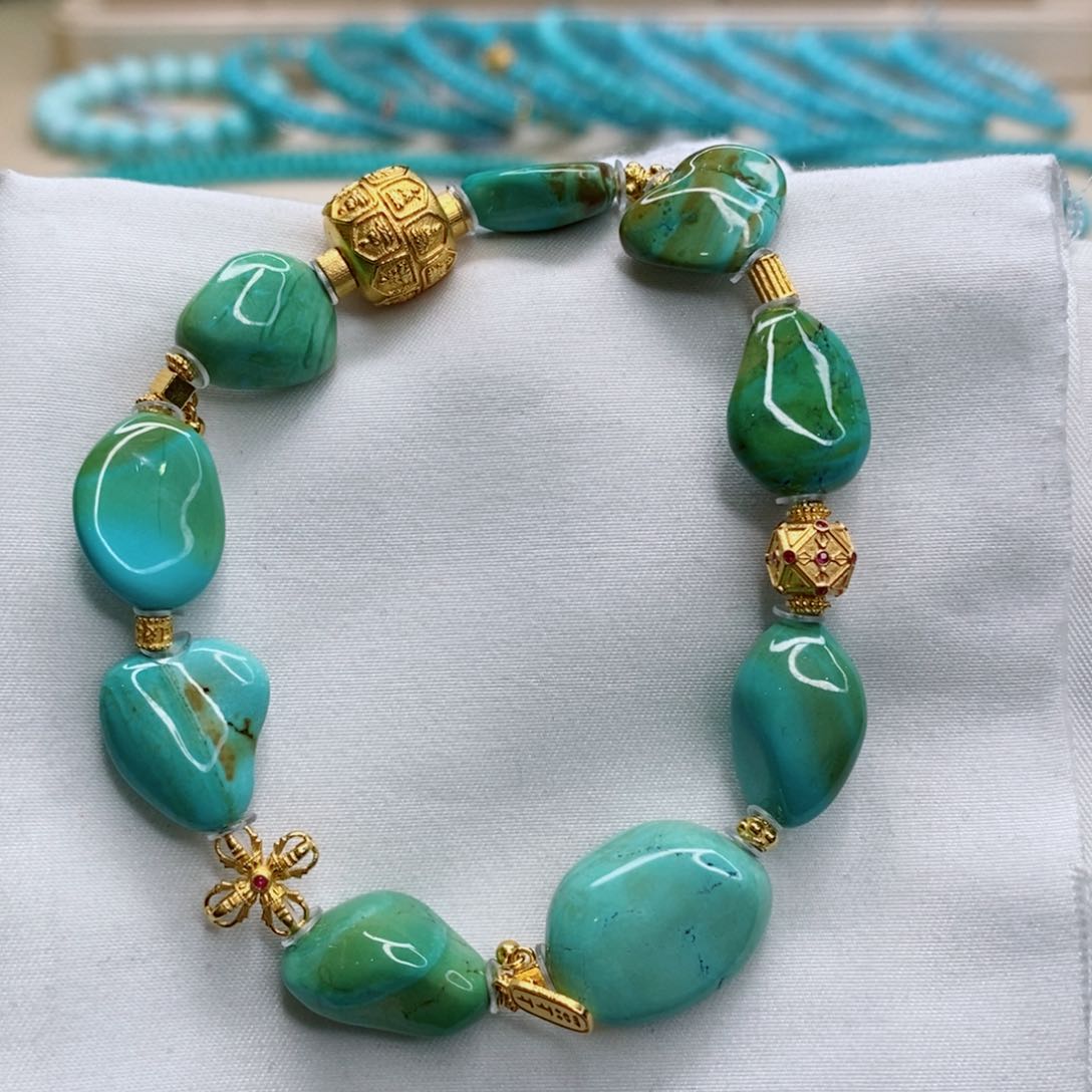 绿松石珠宝奇石未镶嵌