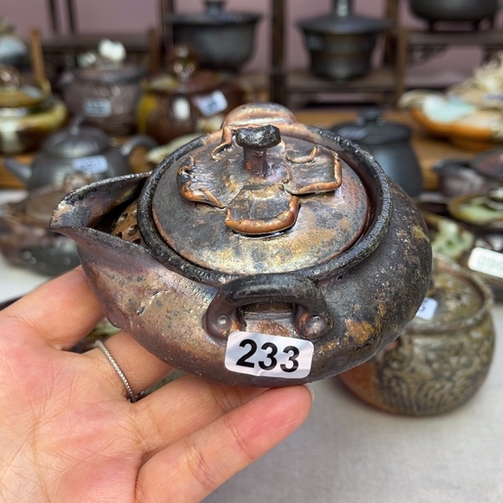 壶裸柴烧陶瓷茶具