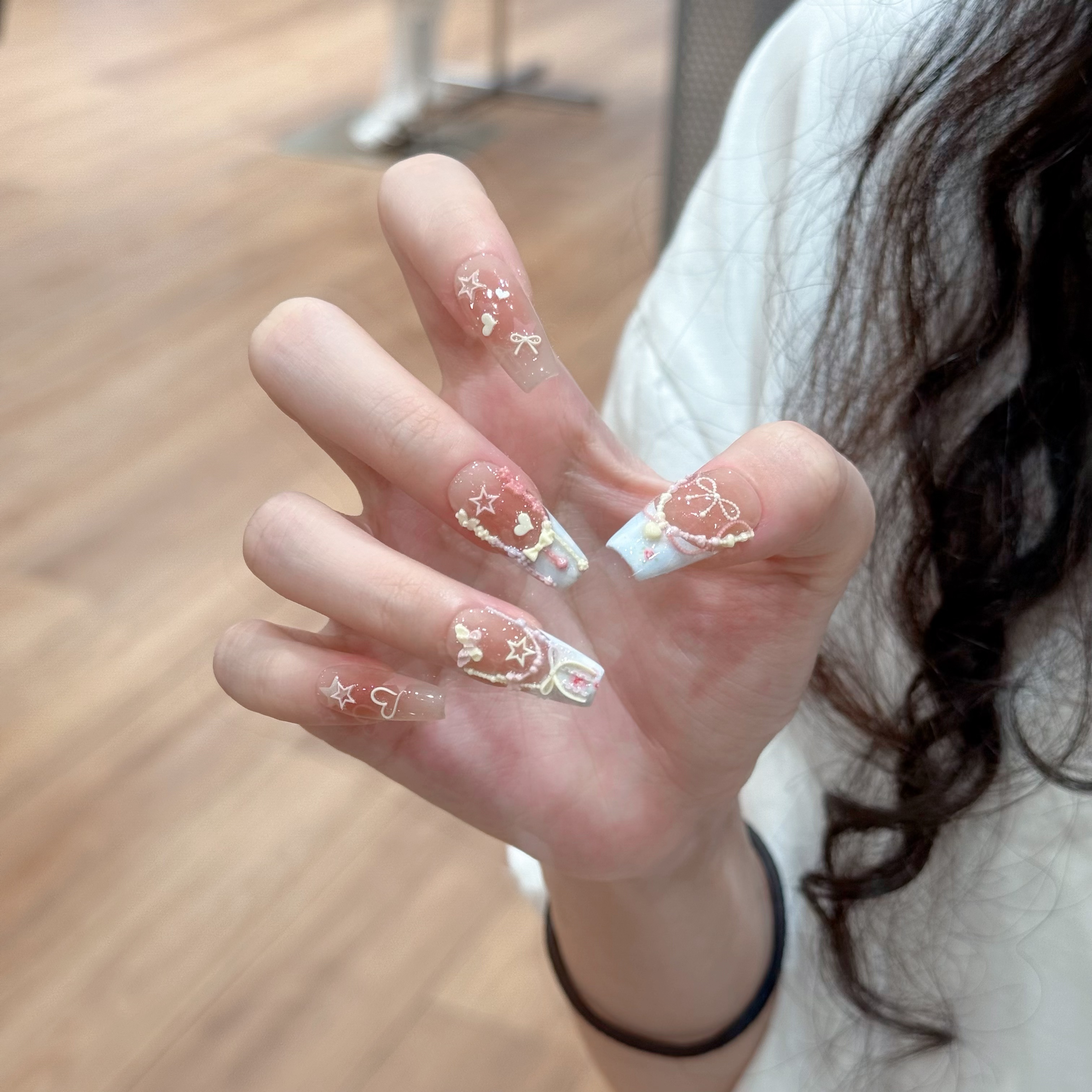 丹蜜琳 现货【多巴胺项链】 模具转印系列  纯手工轻奢高级穿戴甲