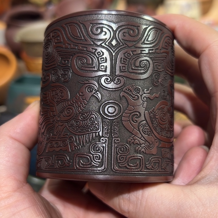 紫砂茶杯宜兴紫砂主人杯