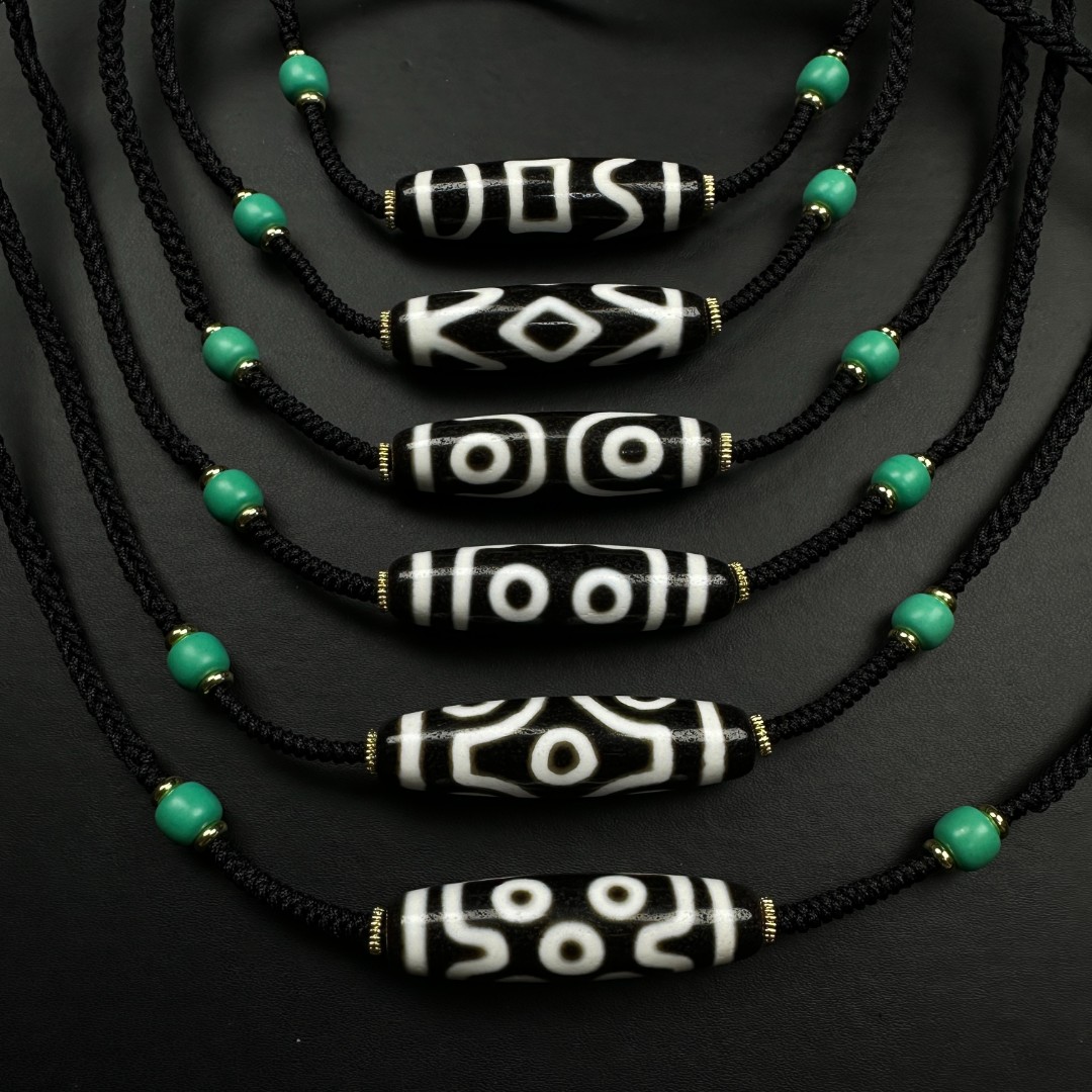 玖扬甄选-台湾 S级 货头 黑白手工 一 三 五 六 七百搭玛瑙锁骨链