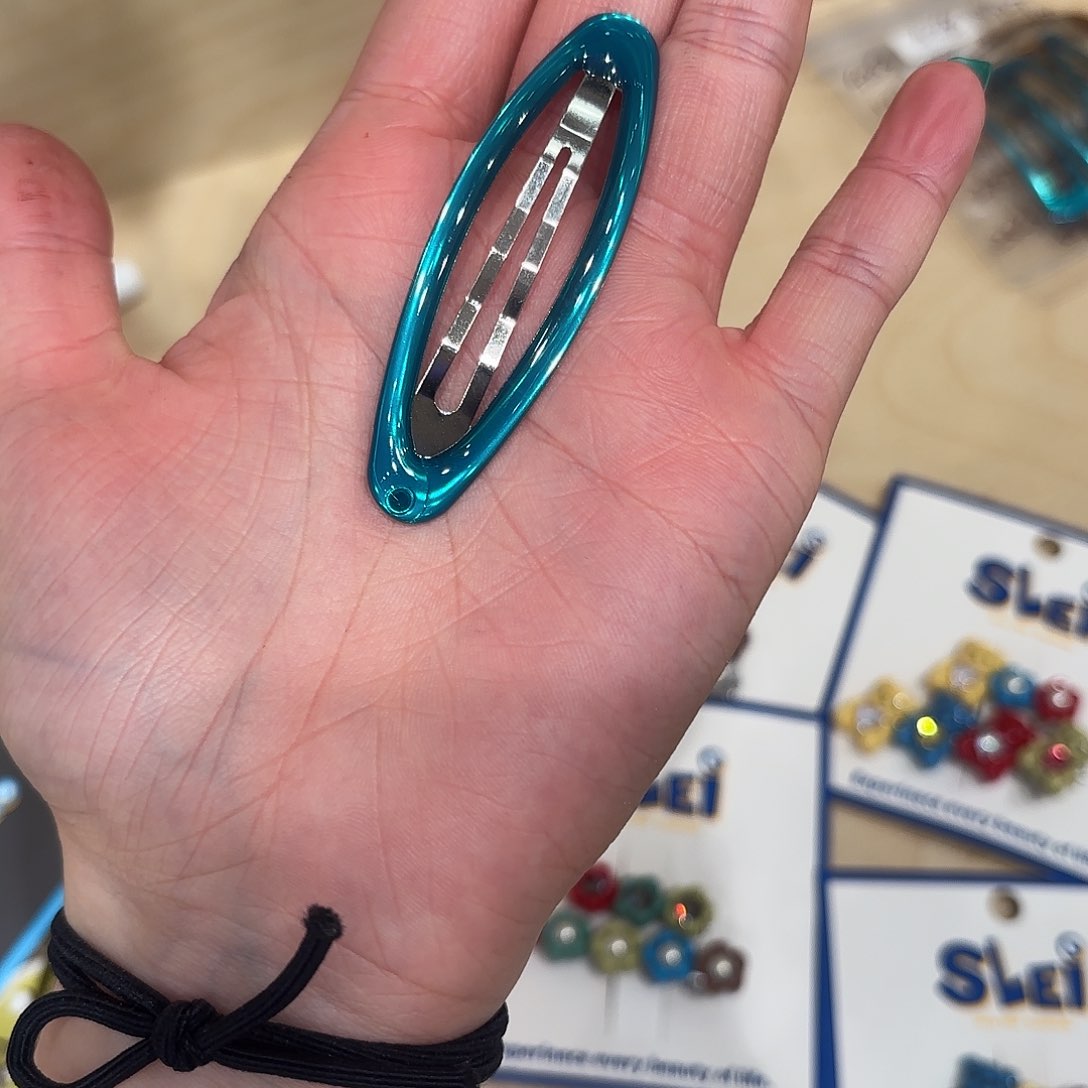 布艺铁合金孔雀绿瓜子四支装