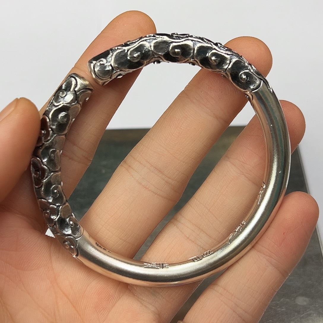 足银足银999手工手镯