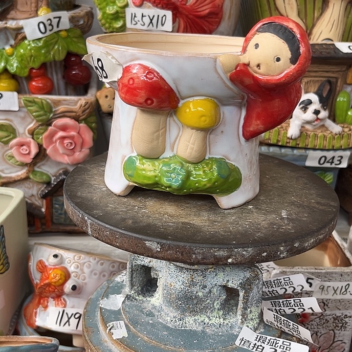 粗陶材质多肉花盆