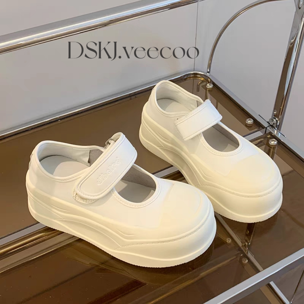 DX.DAXI 9005圆头玛丽珍鞋魔术贴时尚休闲鞋英伦风日系小众休闲鞋