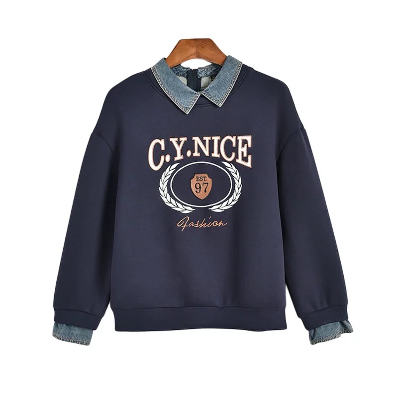 【W1455卫衣】时尚百搭休闲款洋气好看长袖春秋卫衣2025女