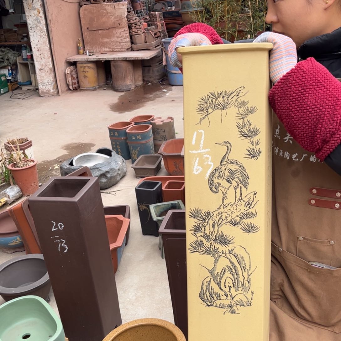 紫砂花盆盆景艺术