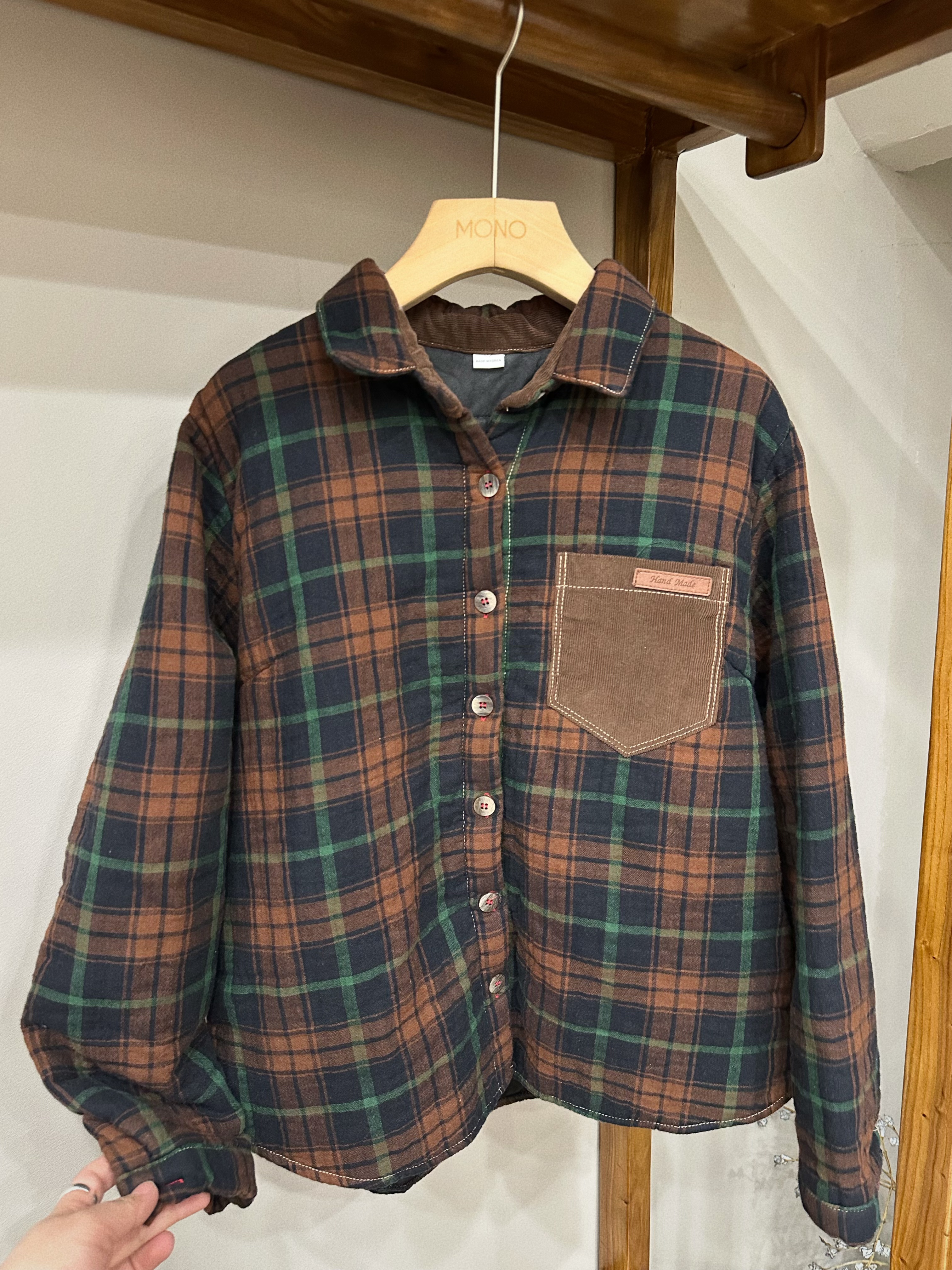  韩国正品/不支持退换/ST/格子棉女衬衣/1210