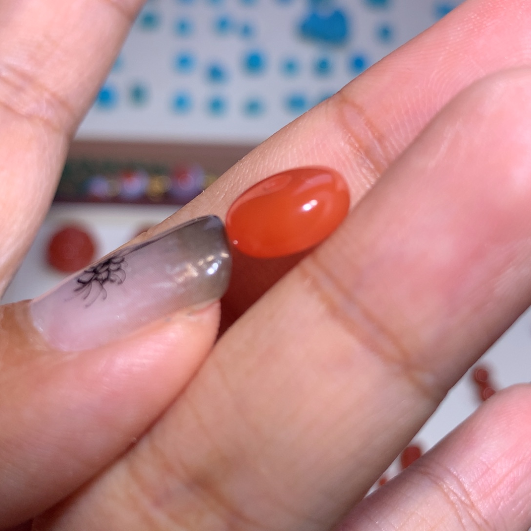 未镶嵌隔珠10.4×5南红玛瑙微沙带
