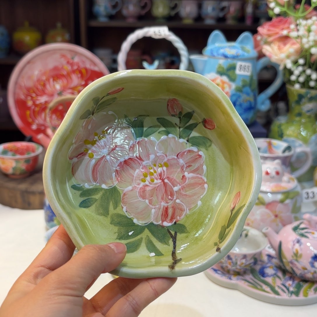 景德镇手绘高温釉下彩陶瓷茶具