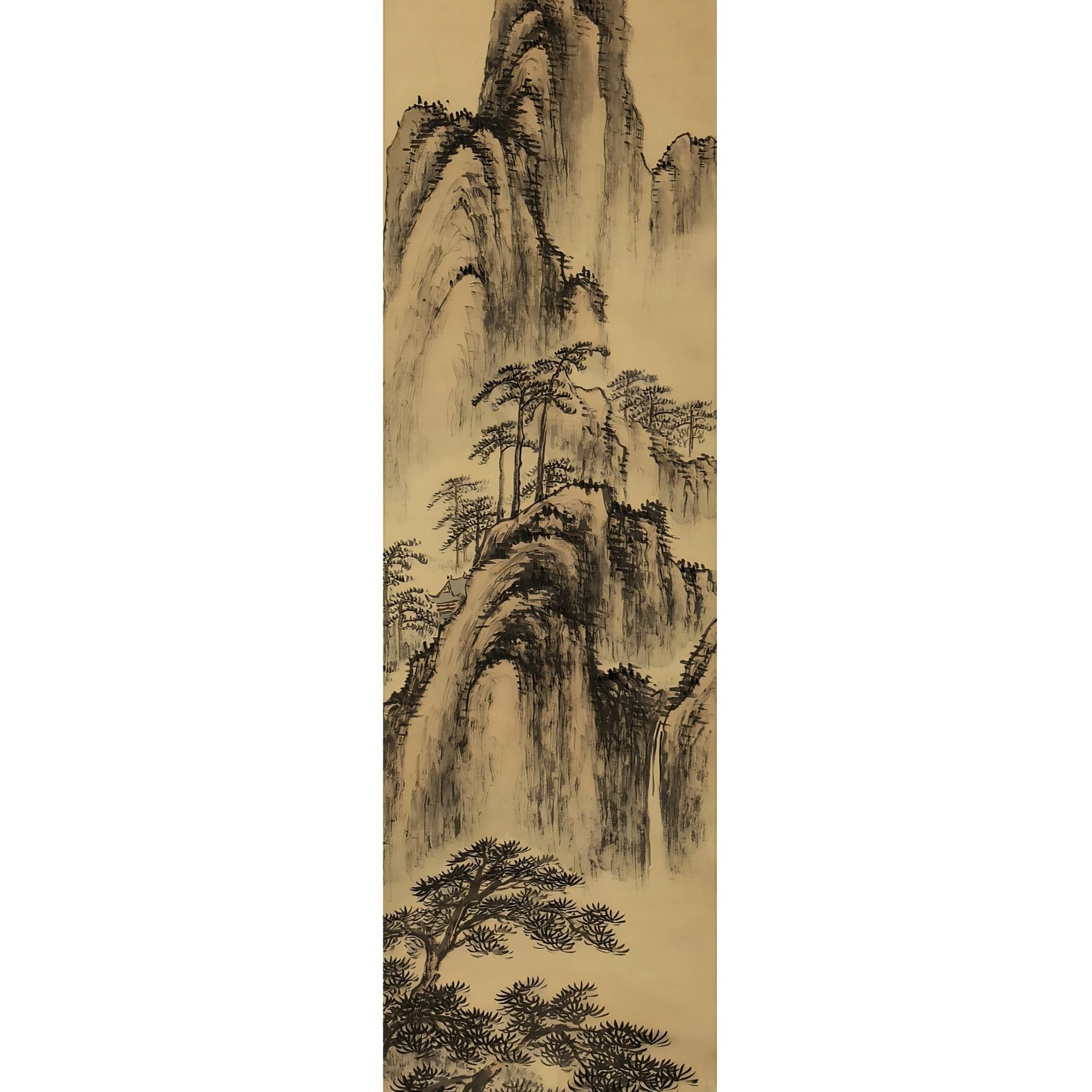 【辽拍美术】山水 V1219-4-36 （3.3平尺）绢本镜片 yy21t