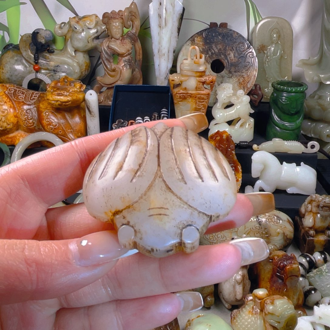 和田玉挂件未镶嵌5