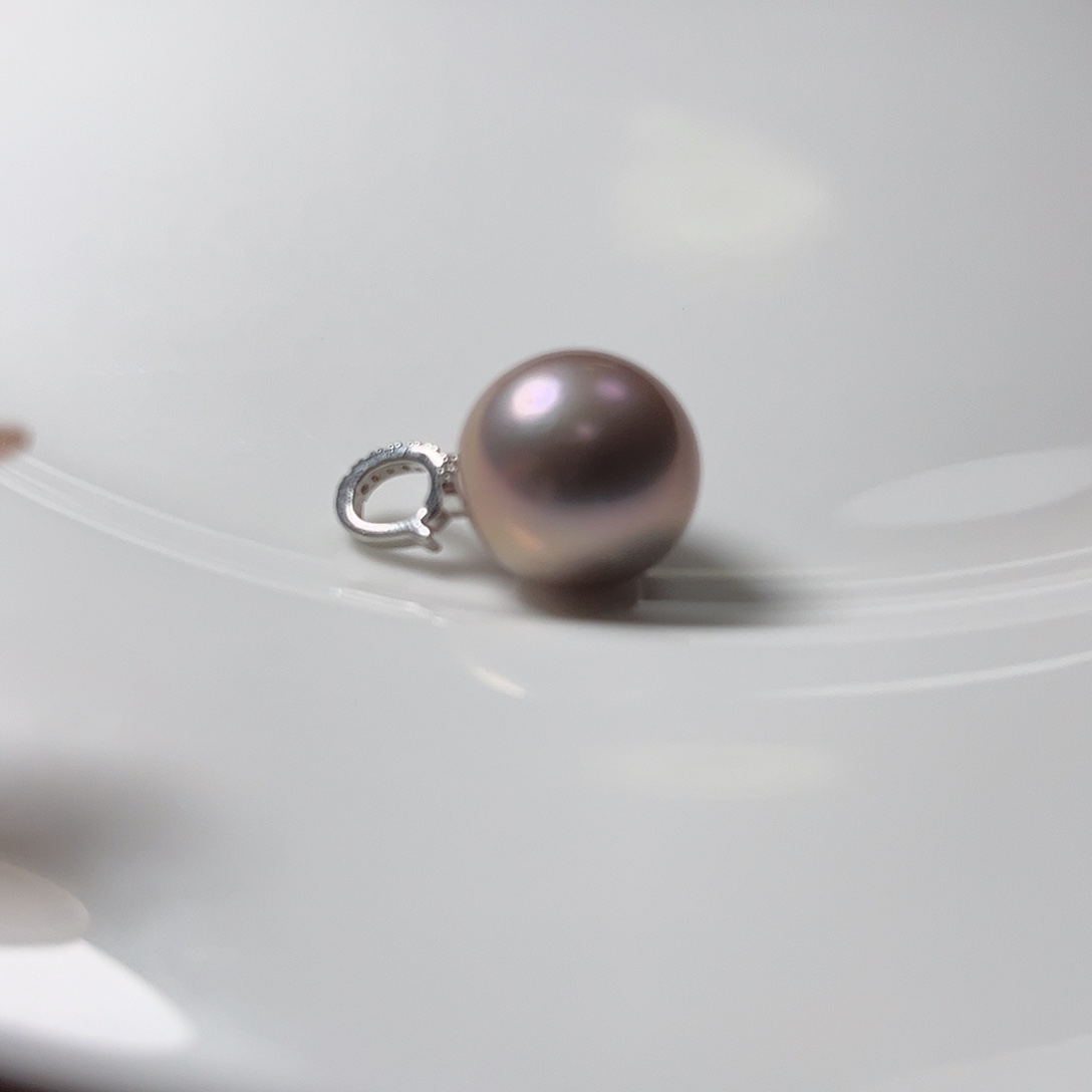 淡水珍珠颈饰未镶嵌15.1极光紫罗兰吊坠