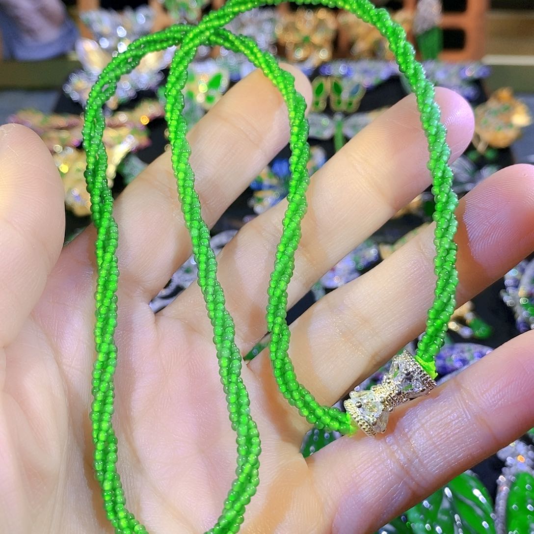 吊坠(不含链)银S925镶嵌翡翠